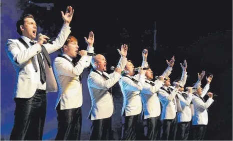  ?? FOTO: GREGOR EISENHUTH ?? The Magic Tenors wollen auch die Zuhörer in der Sigmaringe­r Stadthalle begeistern.