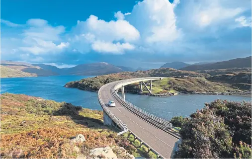  ??  ?? ROUTE: The North Coast 500 follows the main roads along the coastal edges of the North Highlands and is proving to be a huge attraction