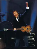  ?? JANE TYSKA — BAY AREA NEWS GROUP ARCHIVES ?? Paul McCartney turned in an epic set full of classic hits when he headlined at Outside Lands in 2013.