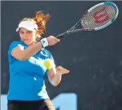  ?? ?? India’s Sania Mirza lost in the first round of women’s doubles.