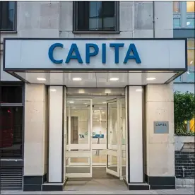  ??  ?? CITY OF LONDON STALWART: Capita’s plush offices in Dukes Place