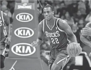  ?? KIM KLEMENT/ USA TODAY SPORTS ?? Khris Middleton was acquired by the Bucks in 2013. He was a No. 39 overall pick by the Pistons in 2012 and averaged 6.1 points and 1.9 rebounds in 27 games in his rookie season.