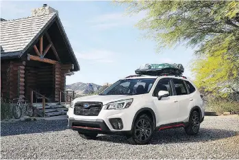  ??  ?? The 2019 Subaru Forester, launched this year, marks the fifth generation of one of Subaru’s most iconic models.