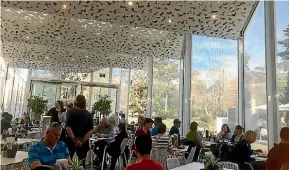  ?? PHOTO: SIOBHAN DOWNES ?? The light-filled ilex Cafe in the Botanic Gardens.