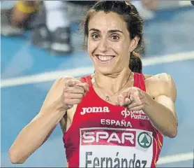  ?? FOTO: MANEL MONTILLA ?? a la izquierda, en la 93ª Jean Bouin; a la derecha, Nuria Fernández, que hasta este domingo no había podido disputar la prueba en ruta decana del atletismo español