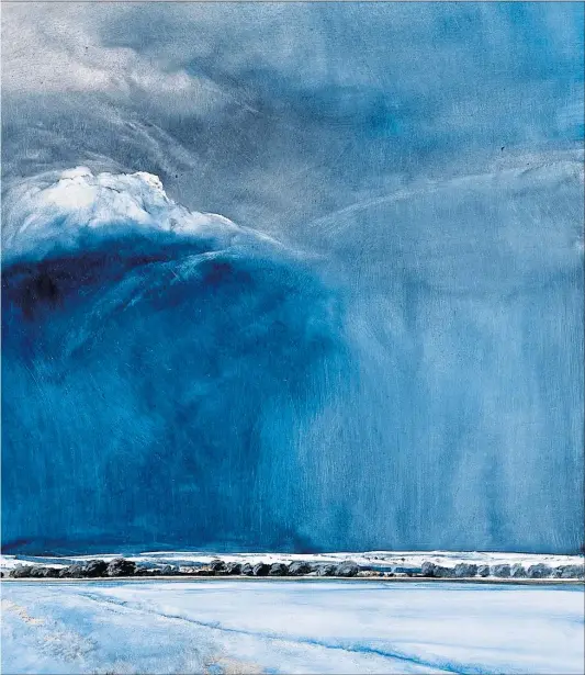  ??  ?? Approachin­g Storm by James Morrison is one of the artist’s many acclaimed landscapes