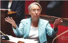  ?? — Reuters photo ?? French Transport Minister Elisabeth Borne is pictured before the vote for the French government’s SNCF reform bill at the National Assembly in Paris. France deems unacceptab­le a European Commission proposal to exclude French ports from a re-routing of a strategic trade corridor between Ireland and mainland Europe after Brexit.