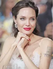  ??  ?? U.S. actress and special envoy of the United Nations High Commission­er for Refugees, Angelina Jolie.