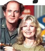  ??  ?? Playing his tune: David Ogden Stiers as Major Winchester, with Loretta Swit in TV’s M*A*S*H