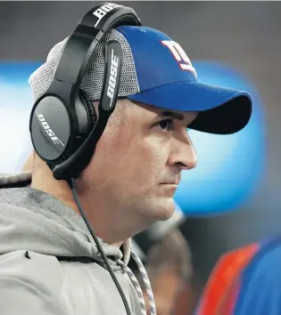  ?? ADAM HUNGER/AP ?? Giants head coach Joe Judge looks on from the the sidelines during a preseason game against the Jets on Aug. 14 in East Rutherford, N.J.