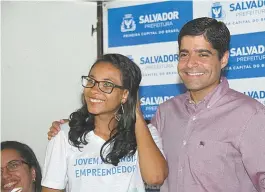  ??  ?? Prefeito ACM Neto participa de solenidade na Fundação Cidade-Mãe