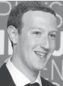  ??  ?? Mark Zuckerberg