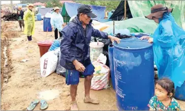  ?? FACEBOOK ?? Preah Sihanouk authoritie­s have demolished 45 homes built on state land after providing residents with social land concession­s.