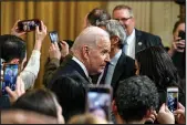  ?? KENNY HOLSTON / THE NEW YORK TIMES ?? President Joe Biden called Vladimir Putin of Russia a war criminal Wednesday during an event at the White House.