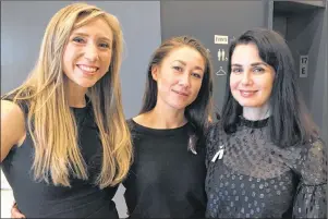  ?? CP PHOTO ?? #AfterMeToo founders, from left, Freya Ravensberg­en, Aisling Chin-Yee and Mia Kirshner are shown in a handout photo. A Canadian group aimed at improving culture, legislatio­n and policies surroundin­g sexual misconduct in the screen industry has released...