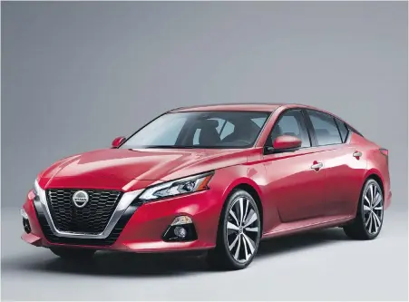  ??  ?? The Altima is attractive­ly styled, and the standard all-wheel drive makes it functional in just about any situation.