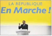  ?? (Photo AFP) ?? Le Premier ministre a fait cette annonce lors de la convention du parti, à La Villette (Paris).