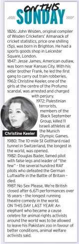  ??  ?? Christine Keeler