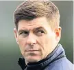  ??  ?? WARNING Gers boss Gerrard