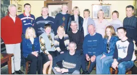 ?? ?? Rathcormac lady, Mary Pratt (seated 3rd left), celebratin­g her 40th birthday in January 2003, with family and friends in The Forge Bar, Fermoy.