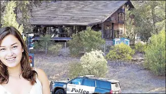  ?? AFP ?? A police car is seen near the scene of a mass shooting at the Borderline Bar &amp; Grill in Thousand Oaks, California on Nov. 8. Left photo shows Filipino-American Alaina Housley, an 18-year-old freshman at Pepperdine University, who was among those killed.