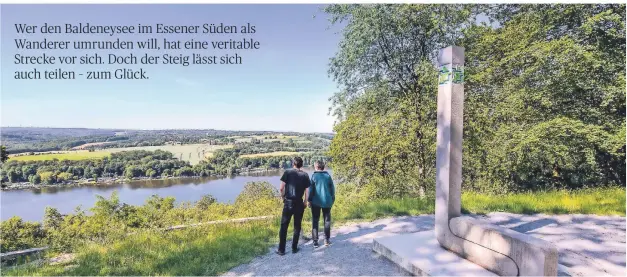  ?? FOTO: ANNE ORTHEN ?? Ausblick von der Korte Klippe am Baldeneyse­e.