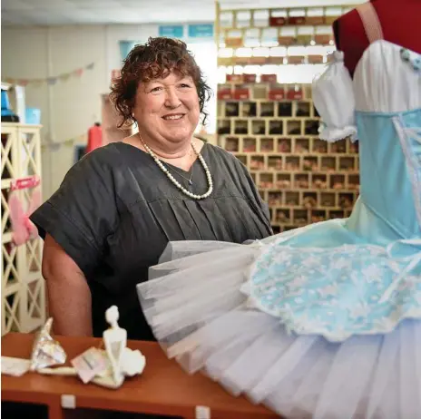  ?? Photo: Bev Lacey ?? CURTAIN CALL: Toowoomba Dance shop owner Lana Haworth has sold her store after nearly 20 years in business.