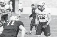  ?? Courtesy photo / University of Colorado athletics ?? Colorado’s Quinn Perry is one of the young linebacker­s on the roster looking for more playing time.