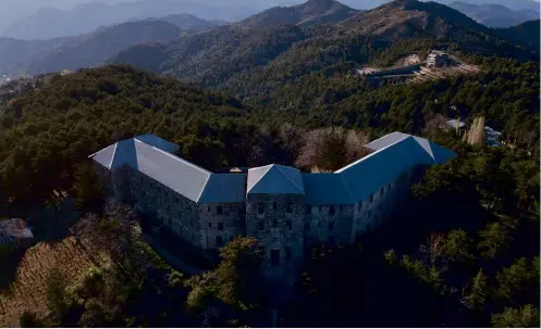  ??  ?? ABOVE: The abandoned Berengaria Hotel in Prodromos. The first major hotel in Cyprus, the Berengaria was named in honour of Queen Berengaria, wife of Richard the Lionheart. It opened in 1931 and has stood empty since 1984.