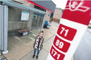  ?? STEVE RUSSELL TORONTO STAR ?? Riley Peterson relies on the TTC, but says her neighbourh­ood near Weston is underserve­d.