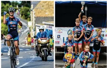  ??  ?? Alexandre Marie a eu un nouveau titre (à gauche) et les jeunes terminent pour le 3e week-end consécutif meilleure équipe à Landivy.