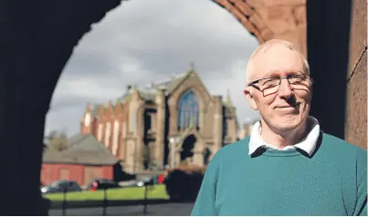  ?? Picture: Kris Miller. ?? The Rev Martin Fair, whose St Andrew’s Church in Arbroath was hit by lightning on Tuesday but did not suffer any permanent damage.