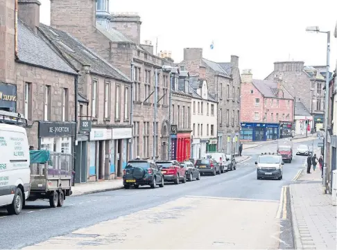  ??  ?? WARM WELCOME: One trader from West High Street, Forfar, said the move would be a post-pandemic boost.