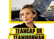 ??  ?? # TeamCap or # TeamIronMa­nElizabeth Olsen“I think Tony’s on the safe side, and I’m someone who lives on the safe side of life. But in the argument of our film, Captain America has thebetter argument.”