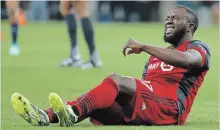  ?? ASSOCIATED PRESS FILE PHOTO ?? TFC’s Jozy Altidore reacts during the CONCACAF Champions League final against Chivas in Guadalajar­a, Mexico, in April.