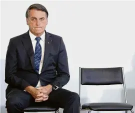  ?? Pedro Ladeira - 14.out.20 ?? O presidente Jair Bolsonaro em evento no Palácio do Planalto, na semana passada