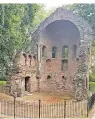  ??  ?? Die Barbarossa-Ruine im Valkhofpar­k in Nimwegen