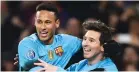  ?? (Reuters) ?? NEYMAR (LEFT) and Lionel Messi (right) were teammates at Barcelona for five years.