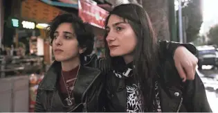  ?? RITA BAGHDADI/SUNDANCE INSTITUTE VIA AP ?? Lilas Mayassi, left, and Shery Bechara appear in “Sirens,” a documentar­y by Rita Baghdadi.