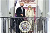  ?? AFP ?? US President Joe Biden and first lady Jill Biden appear on the Blue Room Balcony of the White House.