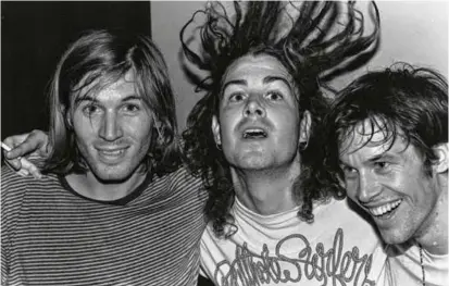  ?? ROBYN MURPHY ?? From left: Evan Dando, Tom Morgan, and Nic Dalton of the Lemonheads in the early 1990s.