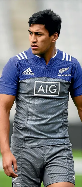  ?? ANDREW CORNAGA/PHOTOSPORT ?? Rieko Ioane, pictured at All Blacks training on Thursday, will be the only new face.