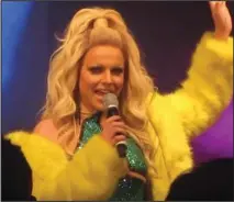 ??  ?? Courtney Act was on stage at Glasgow’s Classic Grand