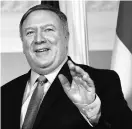  ??  ?? US Secretary of State Mike Pompeo