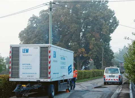  ?? Foto: LEW ?? Dieses Notstromag­gregat kommt beim Forschungs­projekt Linda 2.0 zum Einsatz. Die Hochschule Augsburg ist einer der beteiligte­n Partner.