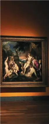  ??  ?? Cuatro de las seis «Poesías» de Tiziano que ahora se pueden contemplar en el museo del Prado