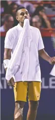  ??  ?? Nick Kyrgios of Australia also played for Team World in the previous two Laver Cup events.