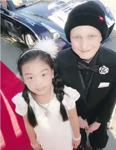  ??  ?? Angela Zhao met cancer patient Nick Rutledge when the Diamond Rally benefitted the Children’s Wish Foundation of Canada.