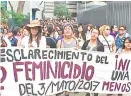  ??  ?? | Pese a 128 feminicidi­os no se declaró Alerta de Género