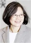  ??  ?? Tsai Ing-wen